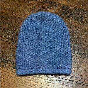 Cozy Blue Free People Knit Beanie